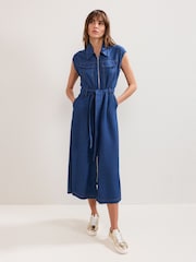 Phase Eight Blue Luiza Denim Dress - Image 3 of 7