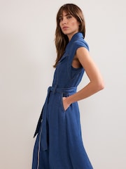 Phase Eight Blue Luiza Denim Dress - Image 5 of 7
