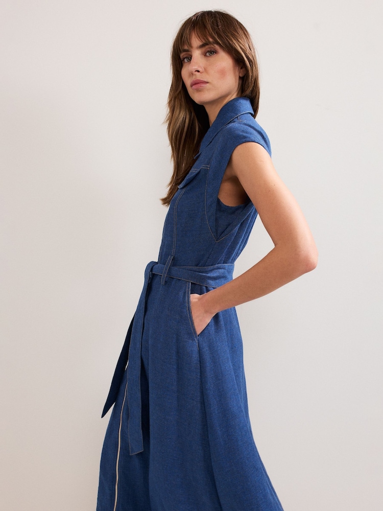 Buy Phase Eight Blue Luiza Denim Dress from Next USA
