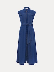 Phase Eight Blue Luiza Denim Dress - Image 7 of 7