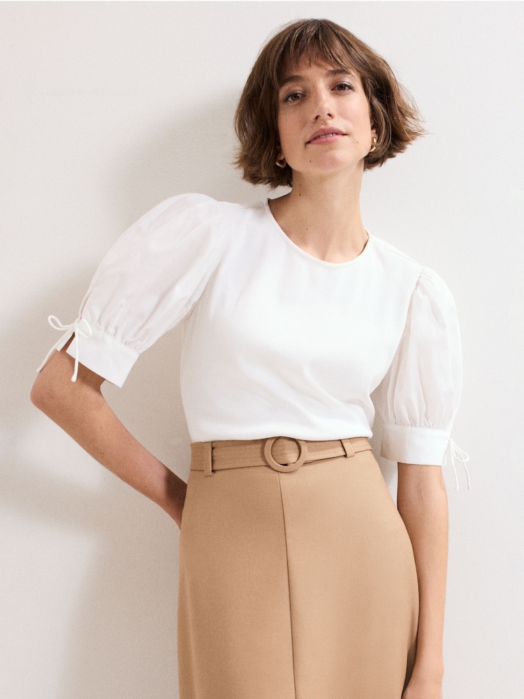 Phase Eight White Luella Top - Image 1 of 2 Phase Eight White Luella Top - Image 1 of 2