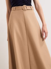 Phase Eight Brown Rochelle Midi Skirt - Image 4 of 6