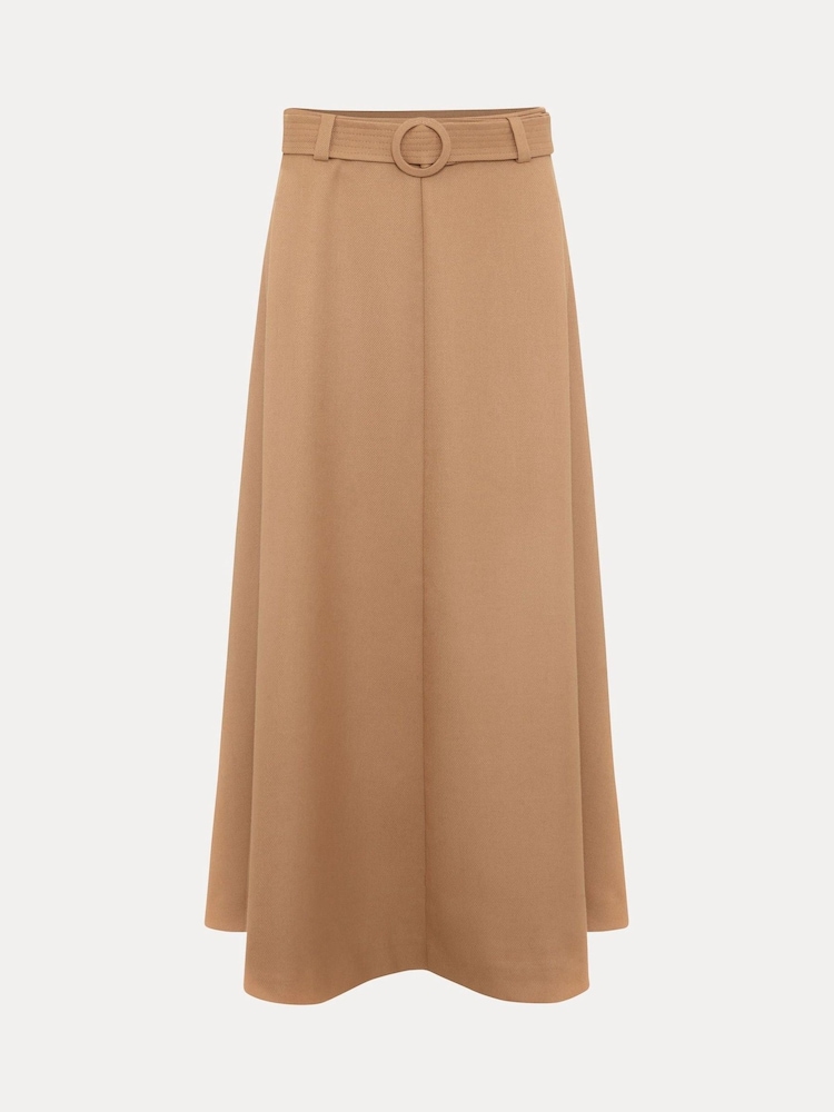 Phase Eight Brown Rochelle Midi Skirt - Image 6 of 6