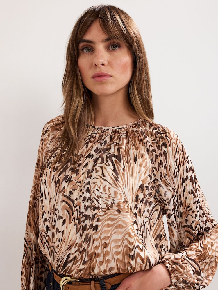 Phase Eight Natural Rafaella Blouse - Image 1 of 6 Phase Eight Natural Rafaella Blouse - Image 1 of 6