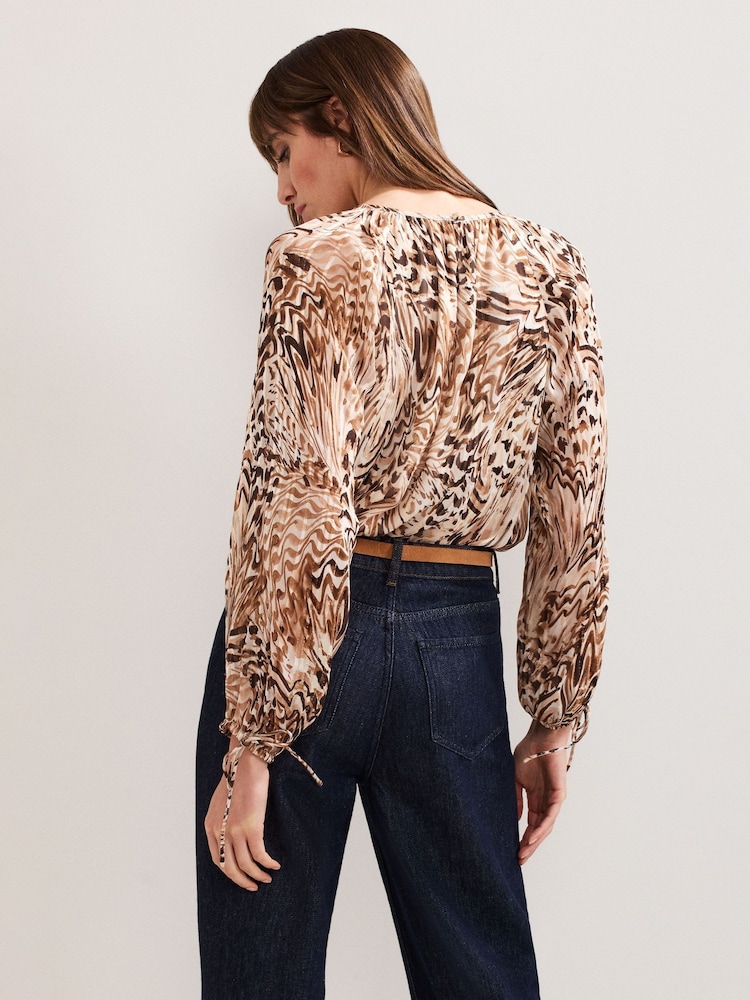 Phase Eight Natural Rafaella Blouse - Image 2 of 6 Phase Eight Natural Rafaella Blouse - Image 2 of 6