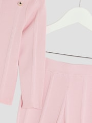 River Island Pink Girls Button Detail Flare Trousers Set - Image 5 of 5