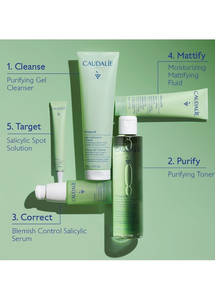 Caudalie Vinopure Moisturizing Mattifying Fluid 60ml - Image 5 of 5