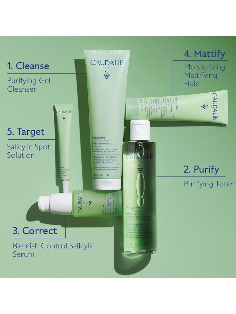 Caudalie Vinopure Salicylic Spot Solution Serum 15ml - Image 5 of 5