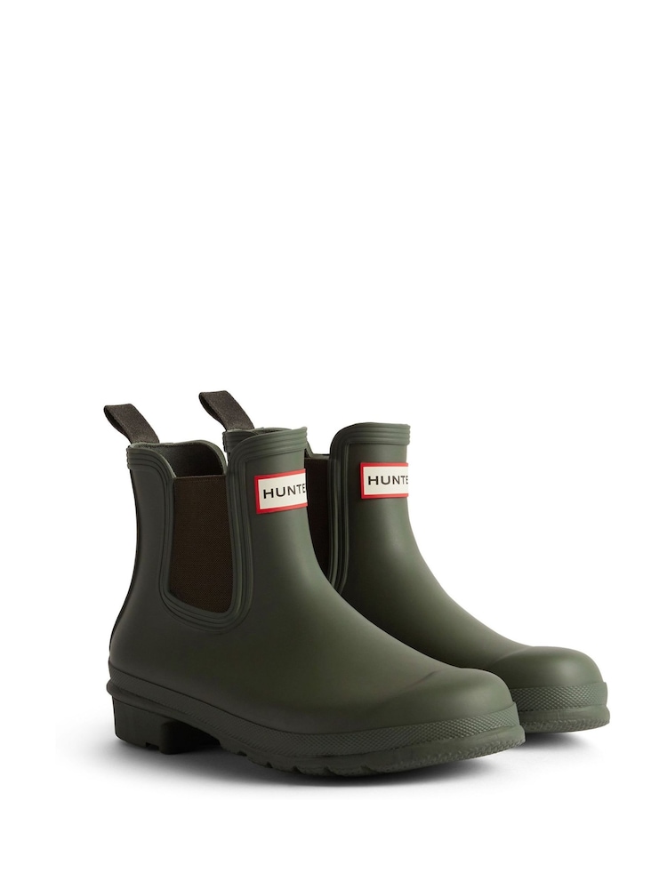 Hunter Green Original Chelsea Boots - Image 2 of 3 Hunter Green Original Chelsea Boots - Image 2 of 3