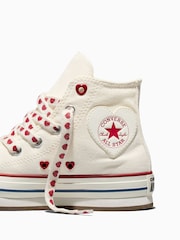 Converse Chuck Taylor Lift Platform Hearts Trainers - Imaginea 4 din 6