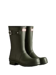 Hunter Green Original Short Wellingtons Boots - Image 2 of 3