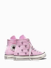 Converse Pink Chuck Taylor Beads High Trainers - Image 4 of 8
