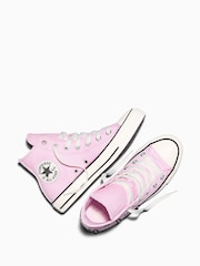 Converse Pink Chuck Taylor Beads High Trainers - Image 5 of 8