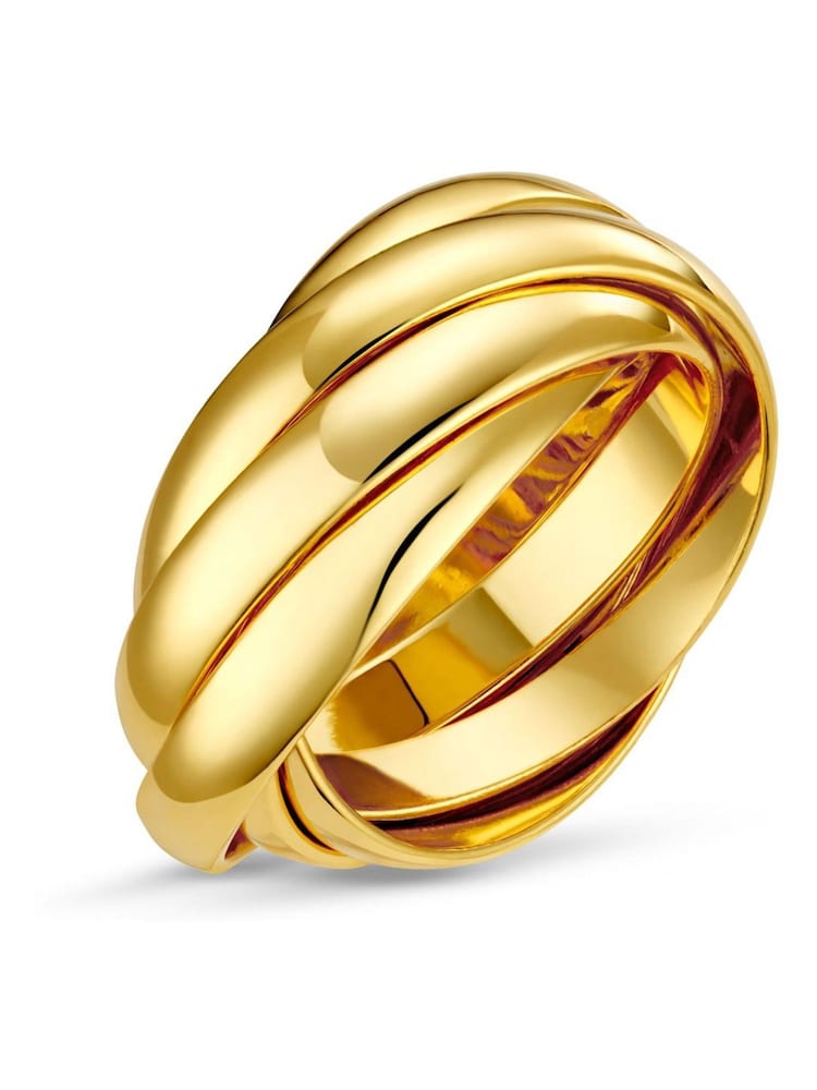 Orelia London Gold Tone Interlocking Russian Rings - Image 1 of 2