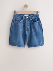 中蓝 - Hourglass Bermuda Jort Shorts - 8的图像6｝