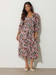 PixieGirl Petite Blue Midi Tea Dress - Image 1 of 5