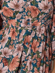 PixieGirl Petite Blue Midi Tea Dress - Image 5 of 5