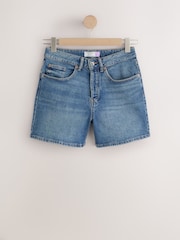 Mid Blue Hourglass Denim Shorts - Image 5 of 8