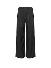 PixieGirl Petite Black Buckle Belt Wide Leg Trousers - Image 5 of 5