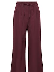 PixieGirl Petite Red Paper Bag Tie Wide Leg Trousers - Image 5 of 5