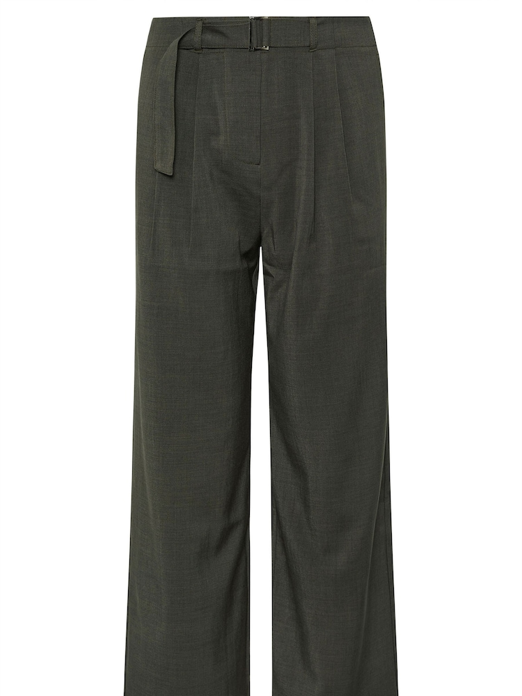 أخضر - PixieGirl Petite Buckle Belt Wide Leg Trousers - صورة 5 من 5 أخضر - PixieGirl Petite Buckle Belt Wide Leg Trousers - صورة 5 من 5