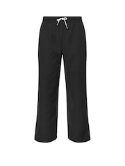 PixieGirl Petite Black Side Stripe Wide Leg Trousers - Image 5 of 5