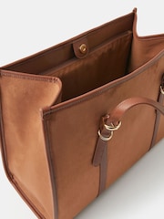 Accessorize Brown Buckle Strap Suedette Shoulder Bag - Image 4 of 4