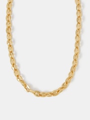 Accessorize 14ct Gold Chunky Link Chain Necklace - Image 1 of 1