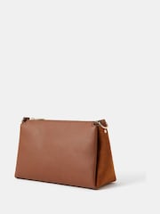 Accessorize Brown Webbing Strap Suedette Cross-Body Bag - Image 2 of 5