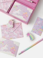 Angels By Accessorize Girls Unicorn and Rainbow Stationery Box Set - Image 2 of 2
