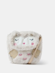 Angels By Accessorize Natural Girls Owl Cross-Body Bag - Image 1 of 1