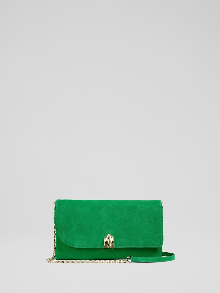 LK Bennett Green Essie Blend Resin Teardrop Purse - Image 1 of 4