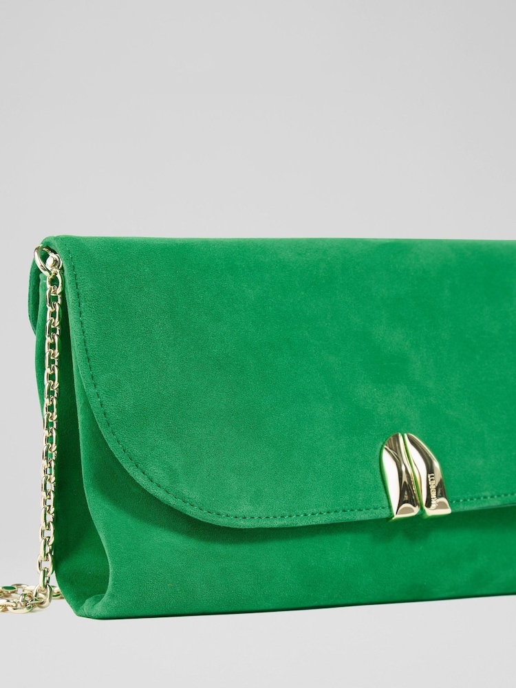 LK Bennett Green Essie Blend Resin Teardrop Purse - Image 2 of 4
