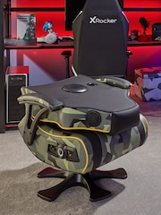 X Rocker Green Covert-Ops 2.1 Bluetooth Audio Pedestal - Image 3 of 6