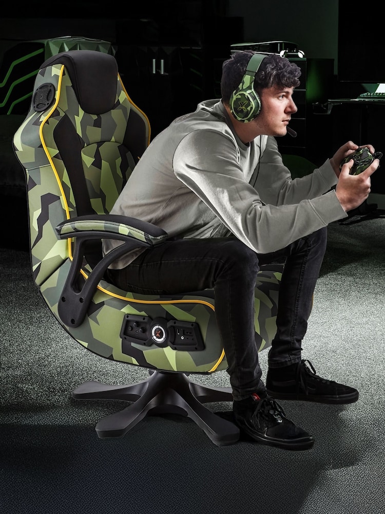 X Rocker Green Covert-Ops 2.1 Bluetooth Audio Pedestal - Image 6 of 6
