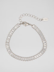 LK Bennett Silver Tone Aria Metal Pearl Drop Necklace - Image 1 of 2