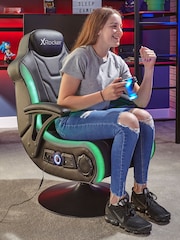 X Rocker Black Monsoon RGB 41 Stereo Audio Gaming Chair With Vib Lighting - Image 2 of 6