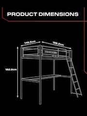 X Rocker Black Hq Bunk + Mattress Bundle - Image 6 of 6