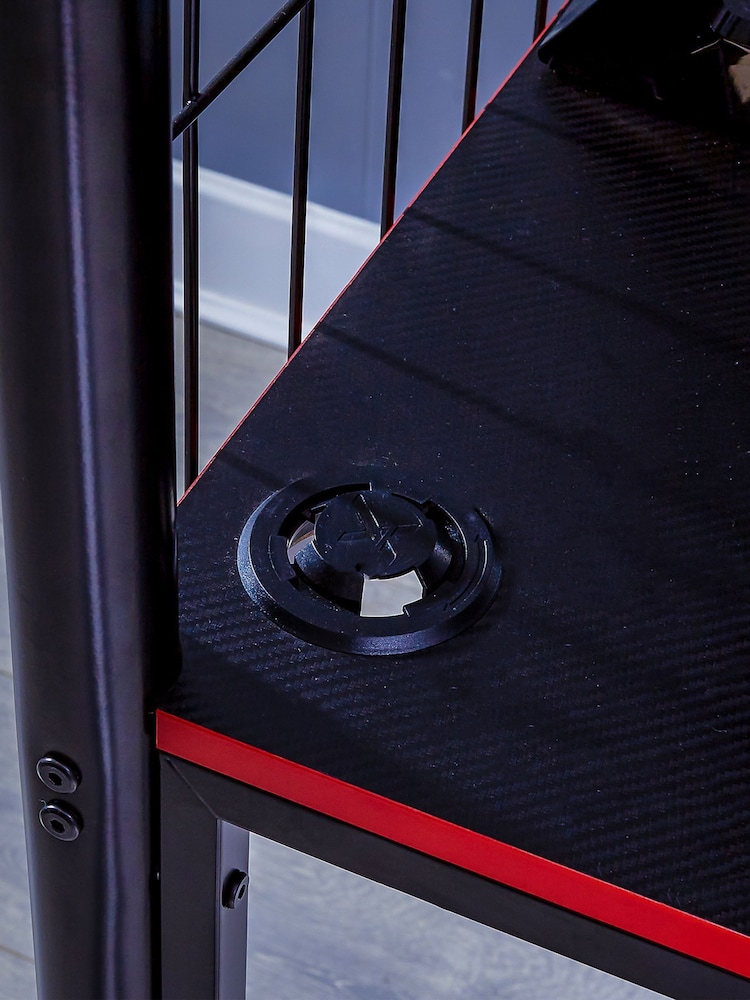 X Rocker Black Icarus XL Gaming High Sleeper With Desk - Image 2 of 6