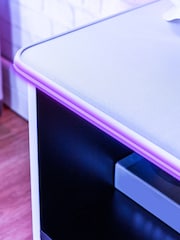 X Rocker White Carbon-Tek TV Media Cabinet With Neo Fibre - Image 4 of 6