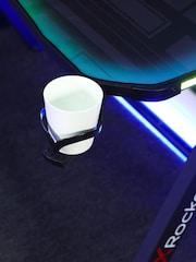 X Rocker Black XL Lumio Gaming Desk With 3 Sided App Controlled Lighting - Image 4 of 6