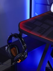 X Rocker Black XL Lumio Gaming Desk With 3 Sided App Controlled Lighting - Image 5 of 6
