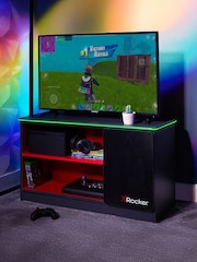 X Rocker Red Carbon Tek TV Media Cabinet With Neo Fibre - Image 1 of 6