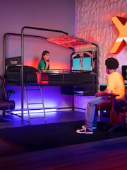 X Rocker Black Contra Mid Sleeper Gaming Bunk Bed With Reversible Profile - Image 5 of 6
