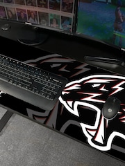 X Rocker Black XL Panther Corner Gaming Desk With Smooth Glide Mo Reversible - Image 4 of 6