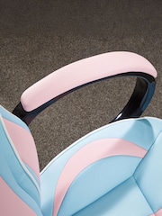 X Rocker Blue Maverick Height Adjustable Office Gaming Chair With Natural Lumbar Support - Image 3 of 6