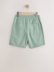 Sage Green Loose Fit Checkerboard Shorts (3-16yrs) - Image 6 of 8