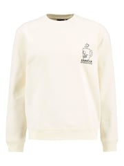 Barbour® International White Staithes Graphic Sweatshirt - Image 6 of 7