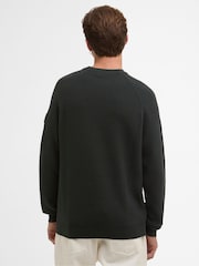Barbour® International Green Monmouth Crew Jumper - Image 2 of 6