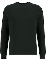 Barbour® International Green Monmouth Crew Jumper - Image 5 of 6